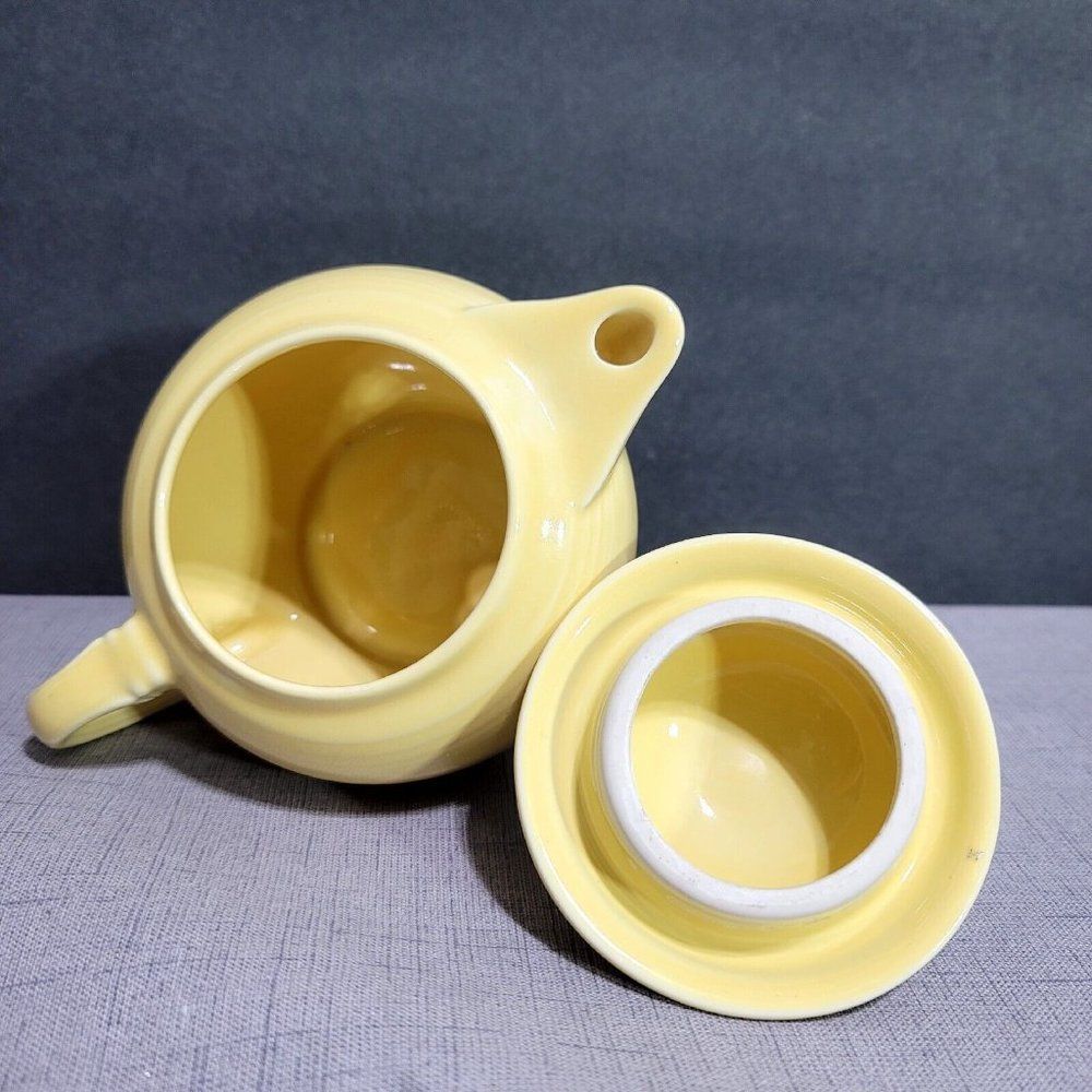 Fiestaware My First Fiesta HLC Yellow Child's Teapot & Lid 2 Cup Retired - Picture 11 of 13